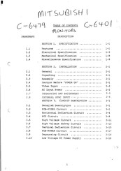 Mitsubishi Electric C-6479 Series Manual
