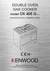 Kenwood CK 405 G Series Instructions For Use Manual