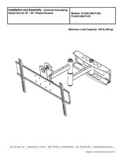 PEERLESS Mounts PLA50-UNLP-GB Installation And Assembly Manual
