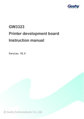 Geehy SEMICONDUCTOR GW3323 Instruction Manual