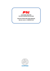 marposs P1c Installation And User Manual
