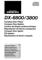 Onkyo DX-3800 Instruction Manual