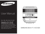 Samsung 85mm F1 .4 ED SSA User Manual