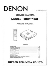 Denon DCP-150 Service Manual