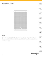 Behringer B1X Quick Start Manual