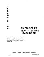 Tektronix TM500 Data Book