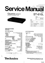 Technics ST-610L Service Manual