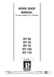 Ruggerini SERIES RY Workshop Manual