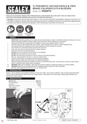 Sealey VS020TC Manual