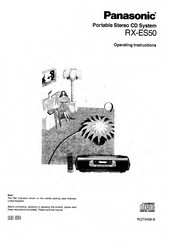 Panasonic RX-ES50 Operating Instructions Manual