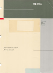 HP 8481A Operating And Service Manual