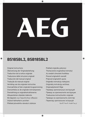 AEG BSB18SBL2 Original Instructions Manual