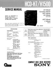 Sony HCD-H7 Service Manual