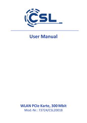 CSL CSL20018 User Manual