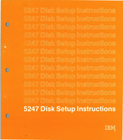 IBM 5247 Setup Instructions