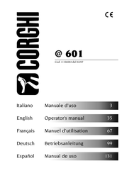 Corghi 601 Operator's Manual