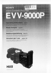 Sony Hi8 EVV-9000P Operating Instructions Manual