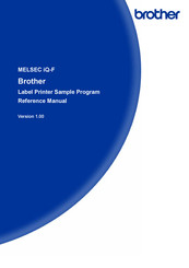 Brother MELSEC iQ-F TJ-4021TNR Program Reference Manual