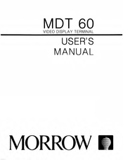 Morrow MDT 60 User Manual