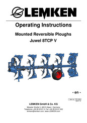 LEMKEN Juwel 8TCP V Operating Instructions Manual