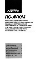 Onkyo RC-AV10M Instruction Manual
