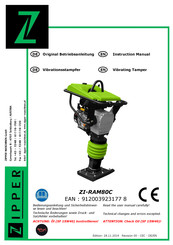 ZIPPER MASCHINEN ZI-RAM80C Instruction Manual