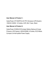 CyberPower CP1350PFCLCD User Manual
