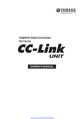 Yamaha CC-Link RCX Series Owner's Manual