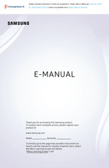 Samsung The Sero LS05T Manual