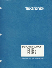 Tektronix PS 501 Instruction Manual
