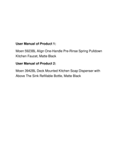 Moen 3942 Series User Manual