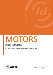White CE 420 Series Repair Instructions