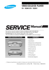 Samsung DV-7622KV Service Manual