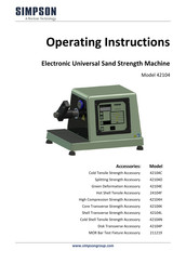 Norican Simpson 42104 Operating Instructions Manual