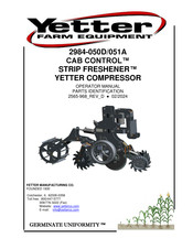 Yetter CAB CONTROL STRIP FRESHENER 2984-051A Operator's Manual