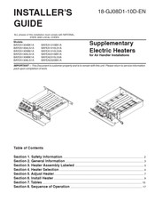 Trane BAYEA1310LG3A Installer's Manual