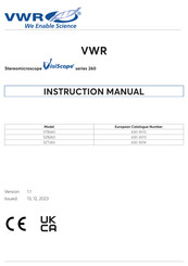 VWR 630-3072 Instruction Manual