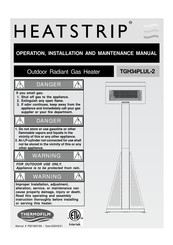 HEATSTRIP TGH34PLUL-2 Operation, Installation, And Maintenance Manual