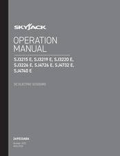 Skyjack SJ3215 E Operation Manual