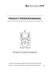 TE TE100FC Product Operation Manual