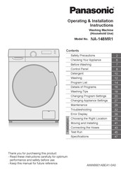 Panasonic NA-148MR1 Operating & Installation Instructions Manual