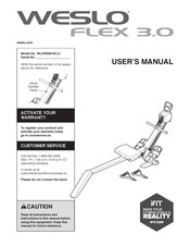 ICON Health & Fitness WESLO FLEX 3.0 User Manual
