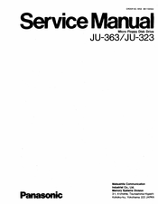 Panasonic JU-323 Service Manual