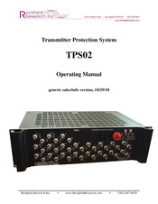 Rockfield Research TPS02 Operating Manual