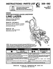 Graco LINE LAZER 231-132 Instructions-Parts List Manual