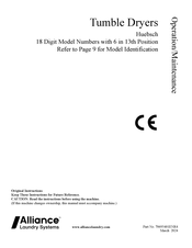 Alliance Laundry Systems 30 Series Operation & Maintenance Manual