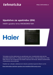 Haier HWO60SM2F3BH User Instructions