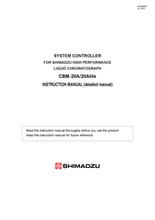 Shimadzu CBM-20A Instruction Manual