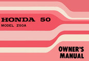Honda MiniTrail Z50A Owner's Manual