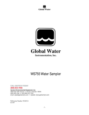 Global Water WS755 Quick Start Manual